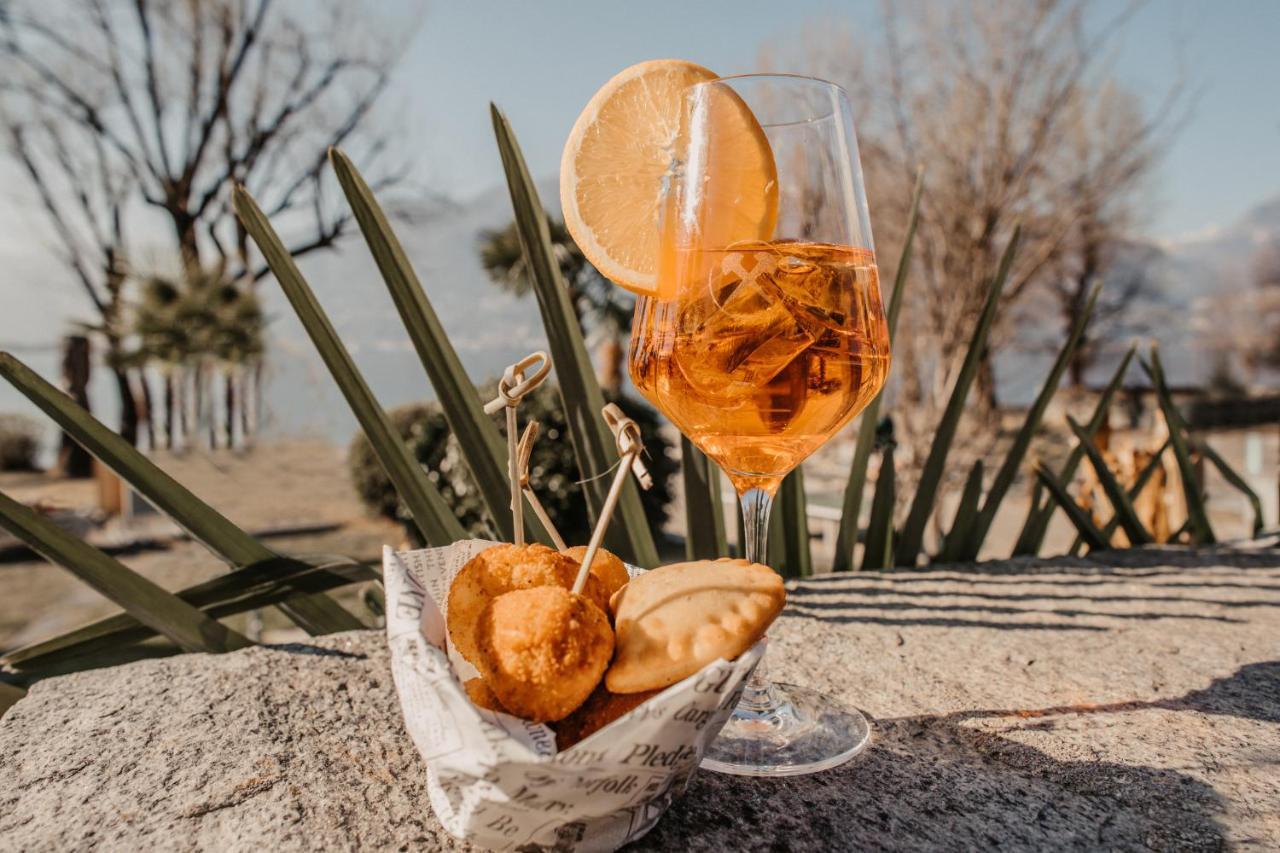 Riva Beach Club I Boutique Hotel I Restaurant Gambarogno Bagian luar foto