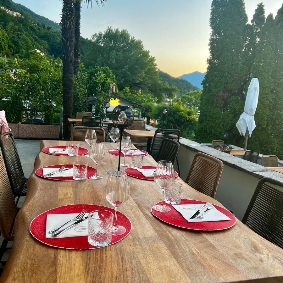 Riva Beach Club I Boutique Hotel I Restaurant Gambarogno Bagian luar foto