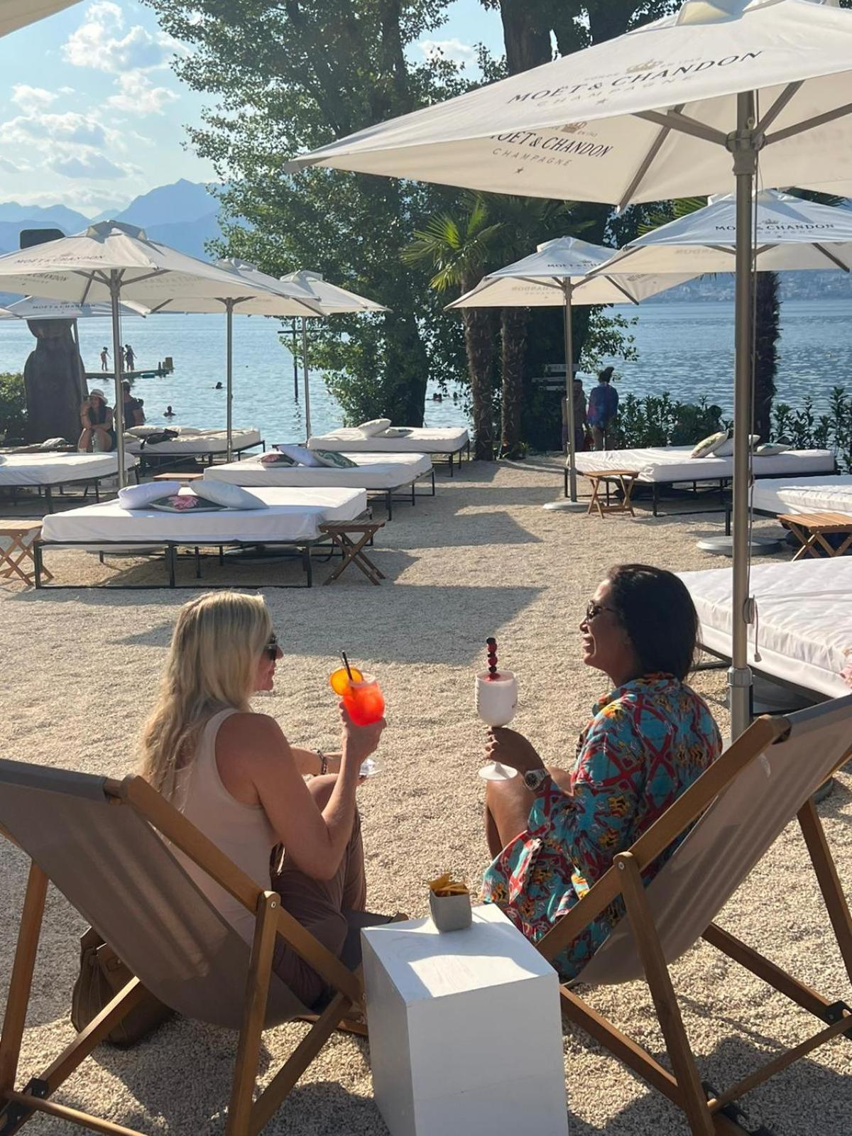 Riva Beach Club I Boutique Hotel I Restaurant Gambarogno Bagian luar foto