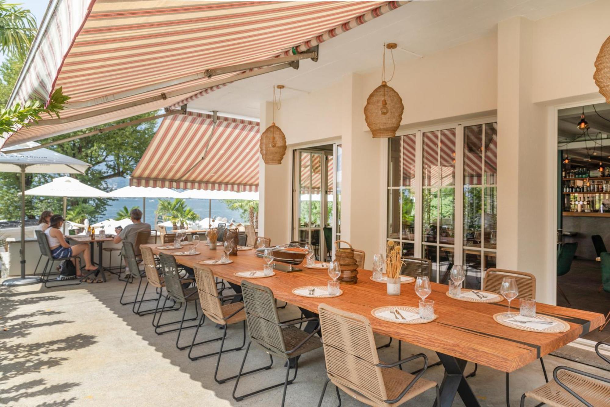 Riva Beach Club I Boutique Hotel I Restaurant Gambarogno Bagian luar foto