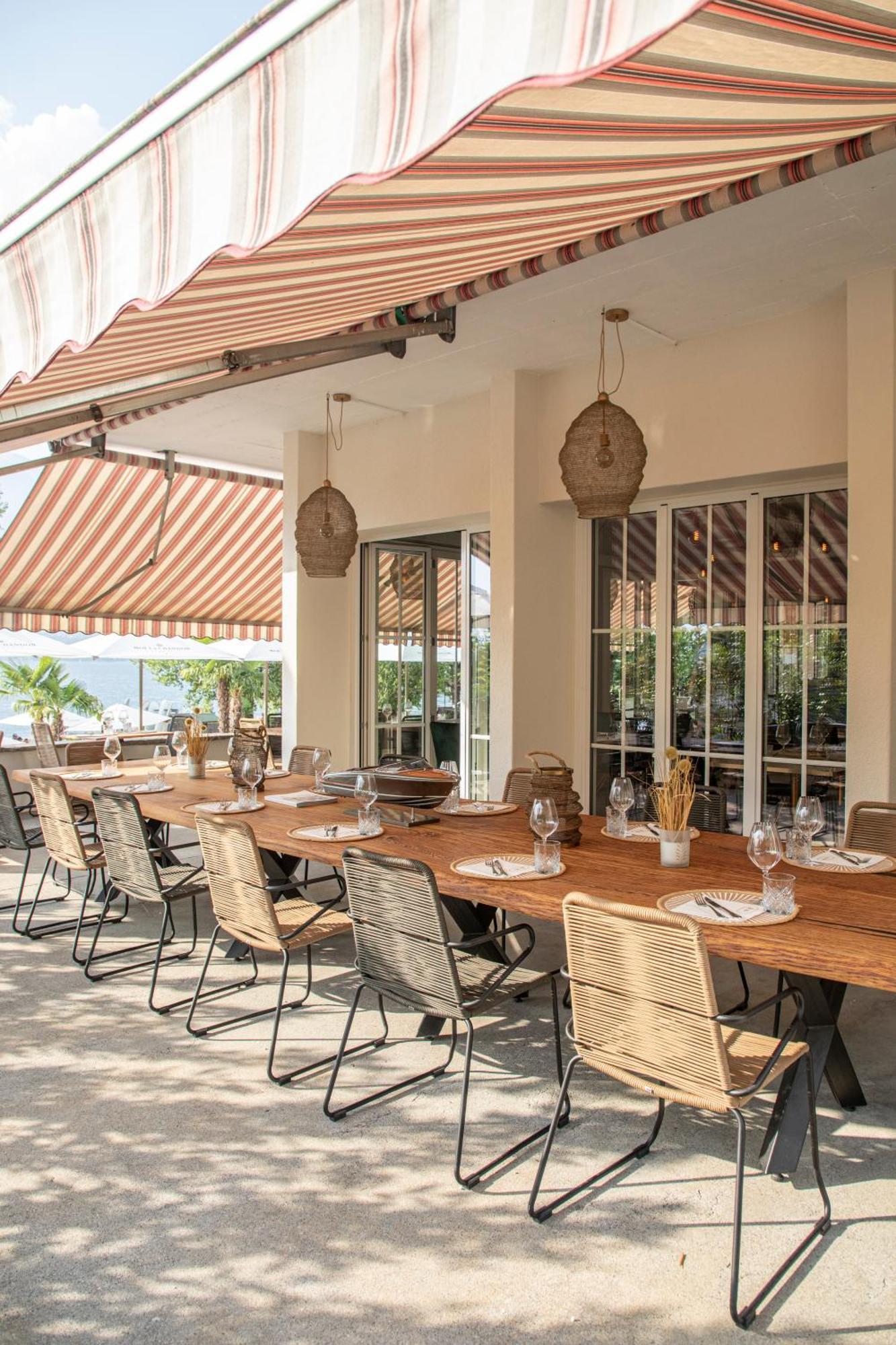Riva Beach Club I Boutique Hotel I Restaurant Gambarogno Bagian luar foto
